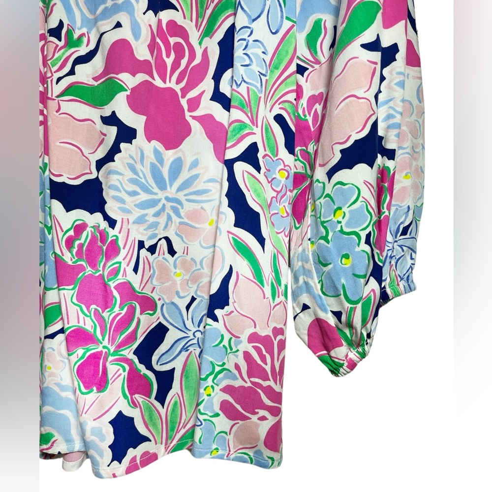 LCrown & Ivy Petit Floral Women’s 3/4 Sleeve Top Sz P/L - Picture 5 of 11